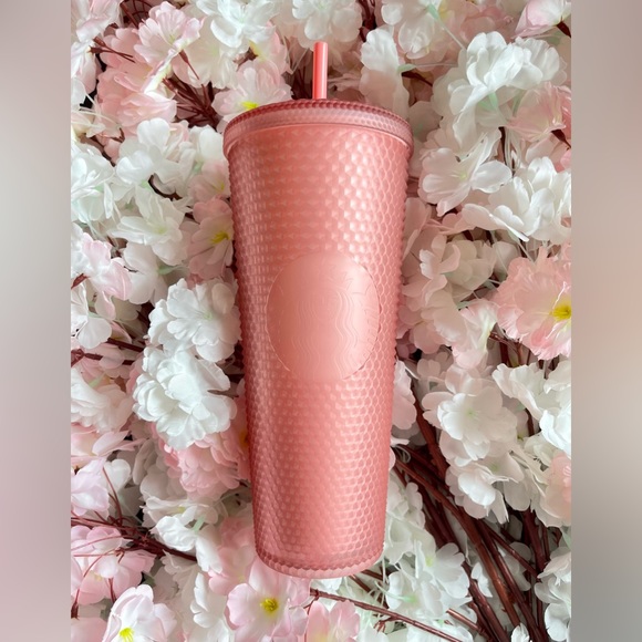 Starbucks Other - Starbucks Thailand 2022 Valentines Soft Touch Pink Lemonade Studded 24oz Tumbler